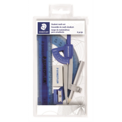 Staedtler Geometry Set 6 Piece Assortment (557-50-WP6)