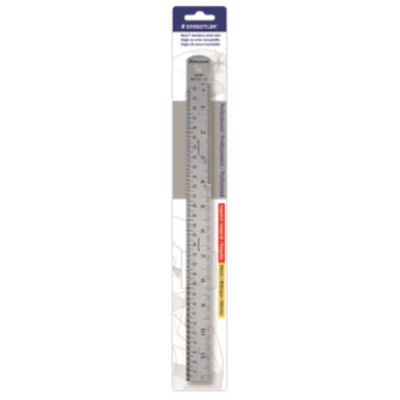 Règle Staedtler en acier avec dos en liège 12 pouces (96353-12BK04)