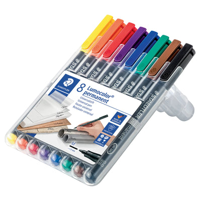 317-WP8 STAEDTLER-Mars Marqueur Lumocolor Médium Permanent sur Carte