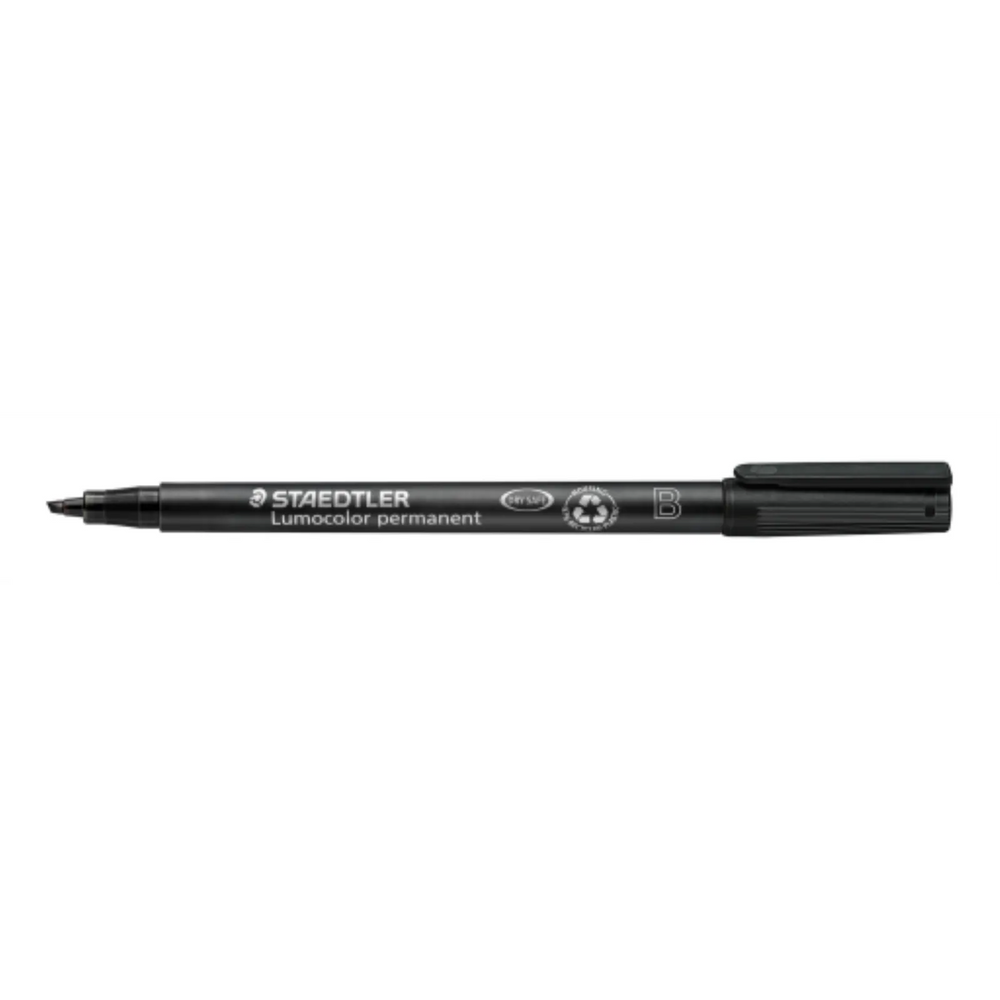 314-9 STAEDTLER-Mars Limited MARKER LUMO.CHISEL PT BLACK