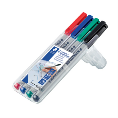 316-WP4 STAEDTLER-Mars MARKER LUMO.FINE WASH. CARD Édition Limitée