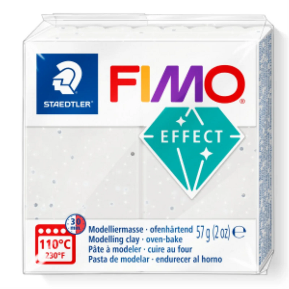 Modelling Clay Fimo Effect White Granite Stone 57g (2 oz)