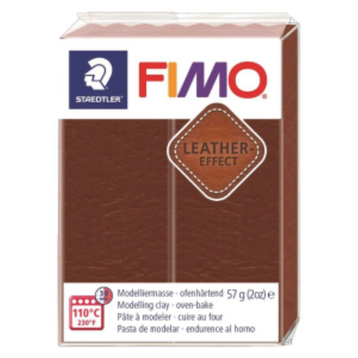 Staedtler Fimo Leather Effect Nut Modelling Clay 57g (8019-779)