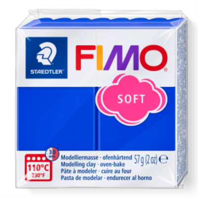 Pâte à modeler Staedtler Fimo Soft Bleu Brillant 57g (8020-33)