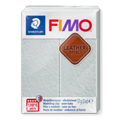 Staedtler Fimo Leather Effect Dove Gray Modelling Clay 57g (8019-809)