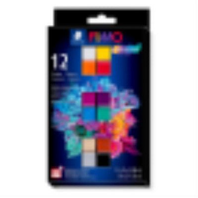 Argile de modelage Fimo Professionnel Couleurs de base, paquet de 12 couleurs