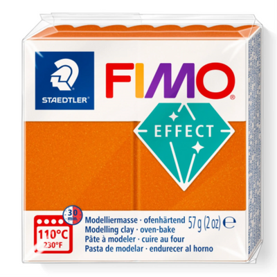 Staedtler Fimo Effect Orange Metallic Modelling Clay 57g (8010-41)