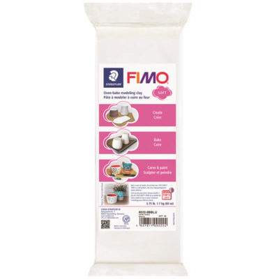 Staedtler Fimo Soft White Modelling Clay 1.7kg (8022-0BBLU)