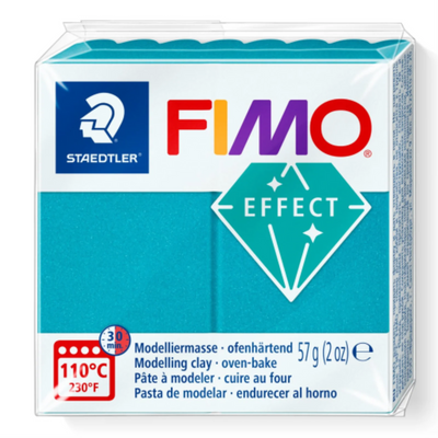 Pâte à modeler Fimo Effect Turquoise Métallique Staedtler 57g (8010-36)