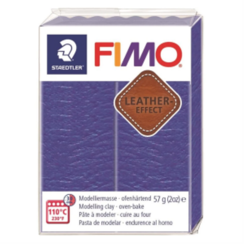 Modelling Clay Fimo Leather Effect Indigo 57g (2 oz)