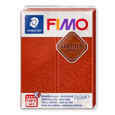 Staedtler Fimo Leather Effect Rust Modelling Clay 57g (8019-749)