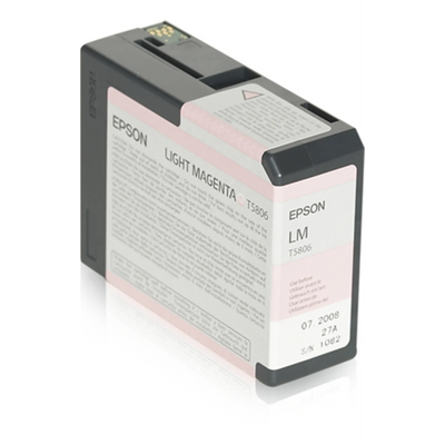 T580600 EPSON ULTRACHROME MAGENTA CLAIR ENCRE 80ML, STYLUS PRO