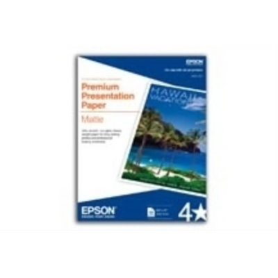 Papier mat double-face premium Epson 8.5" x 11", 50 feuilles (S041568)