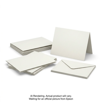 Cartes de Vœux Epson Pliées 7" x 10" (25 Ensembles) (S450443)