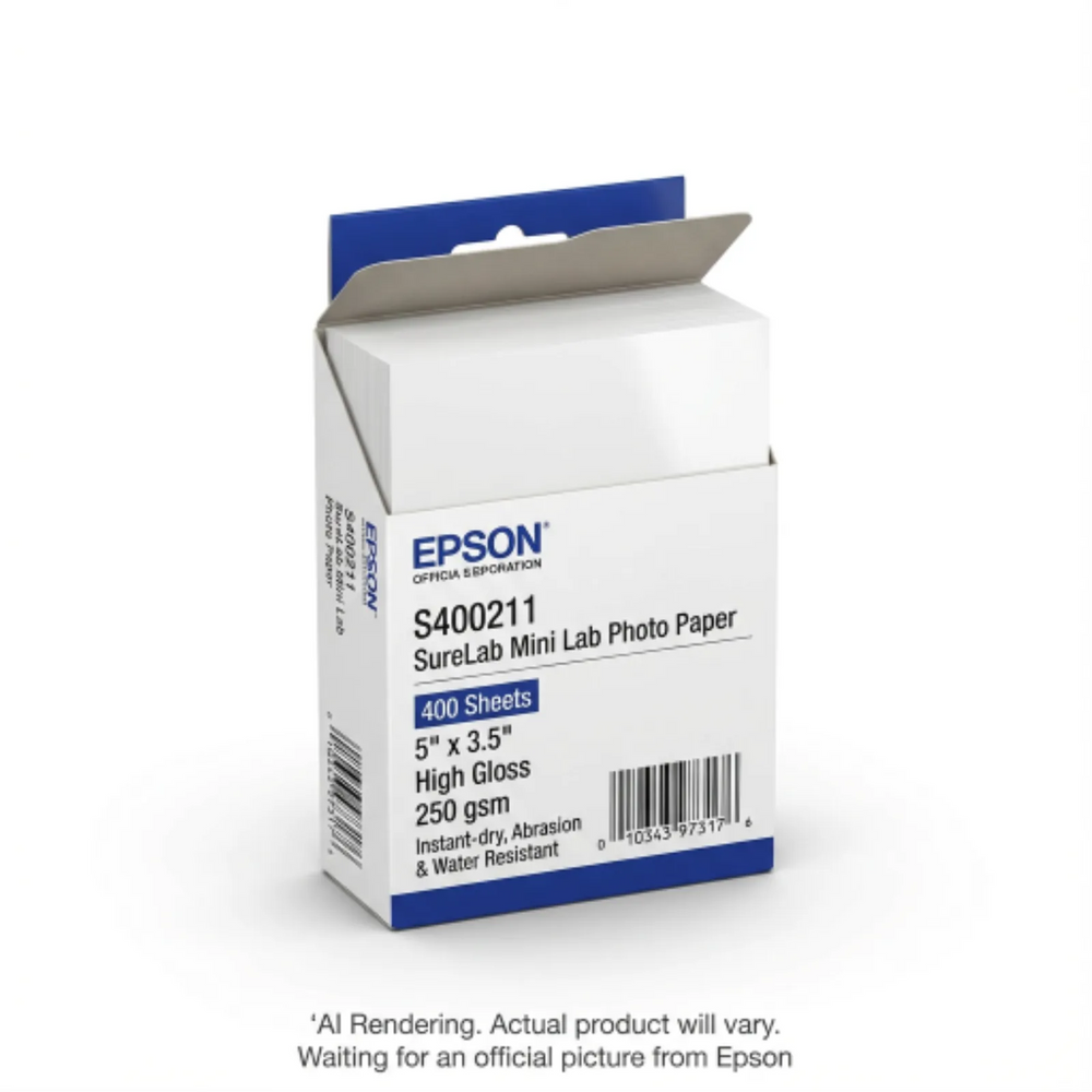 EPSON Mini Lab Photo Paper Gloss 3.5" x 5" 400