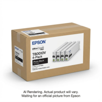 T80010v Epson UltraChrome Pro Photo Black Multi-Pack (4) Cartouches d'encre 700 ML