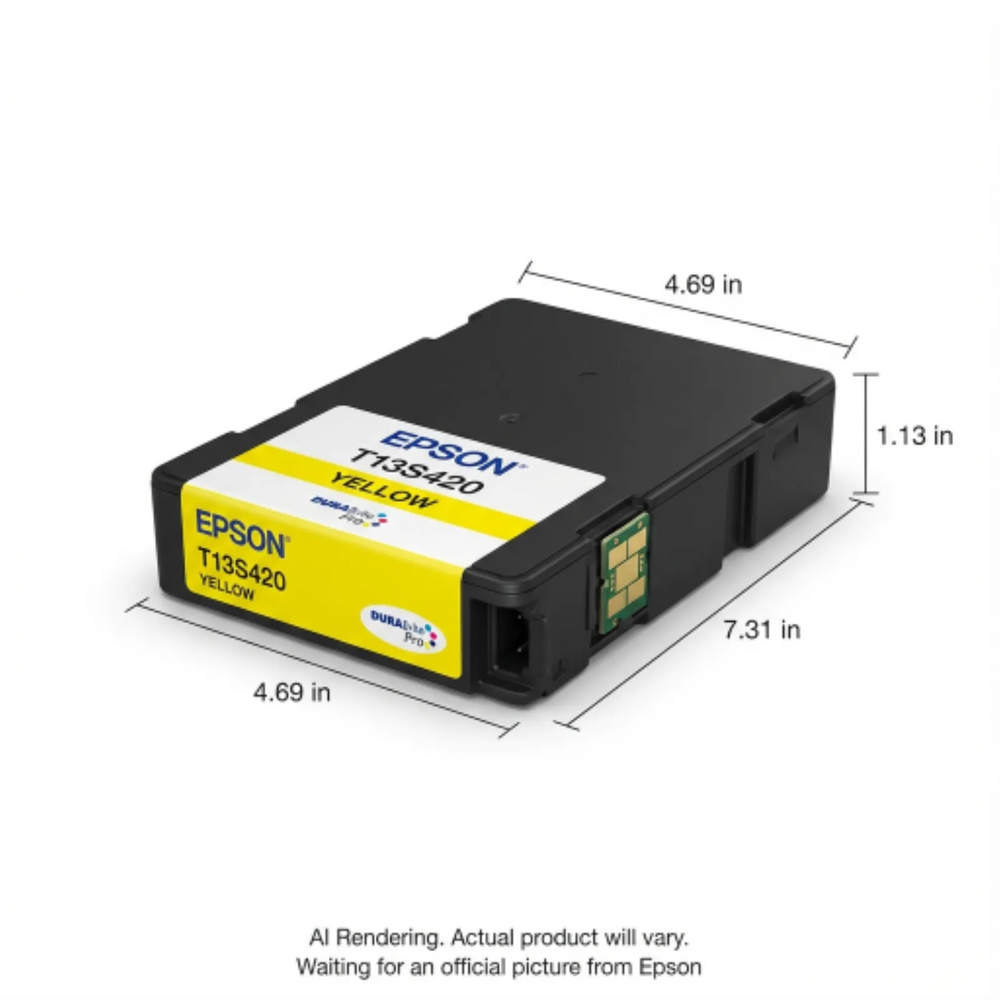 EPSON T13S DURABrite Pro Standard Capacity Yellow Ink Cartridge / EM-C7100, EP-C7000