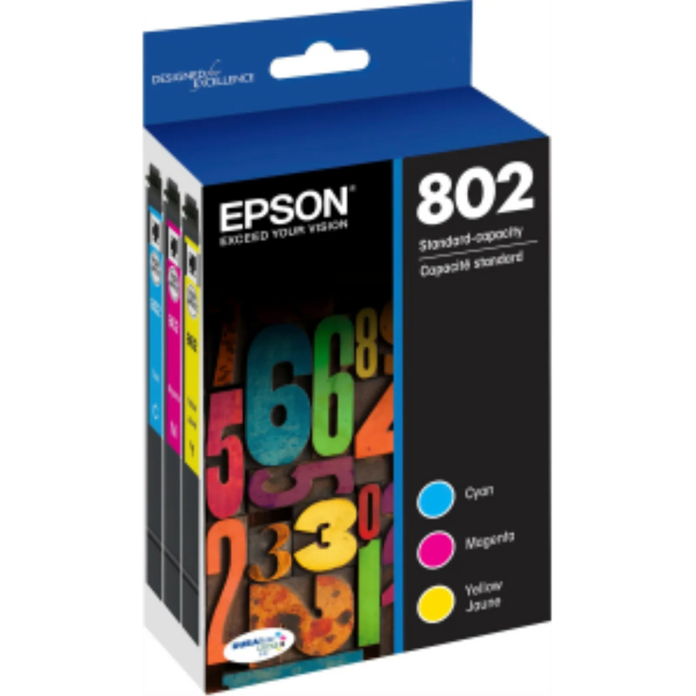 T802520S Epson 802 Color Original Ink Cartridge