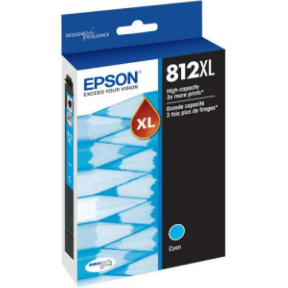 T812XL220-S Epson EPSON T812 High Capacity Cyan Ink Cartridg
