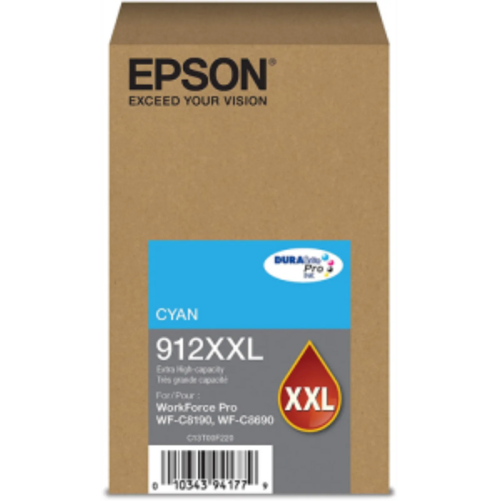 T912XXL220 Epson T912 Extra High Capacity Cyan Original Ink Cartridge