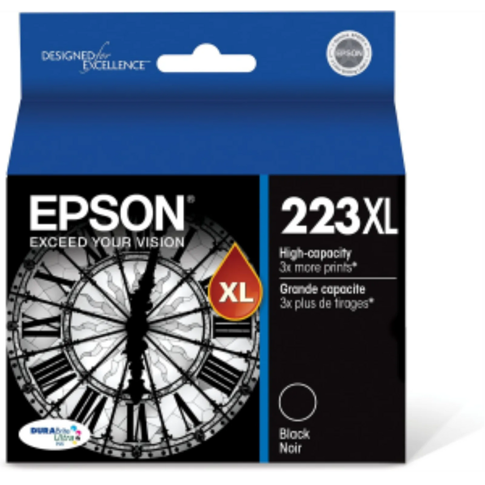 T223XL120 Epson 223 Durabrite Ultra Mono XL Black Original Ink Cartridge