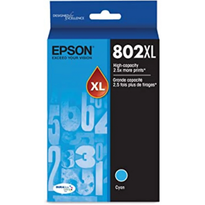 T802XL220-S Epson 802XL HC Cyan Original Ink Cartridge