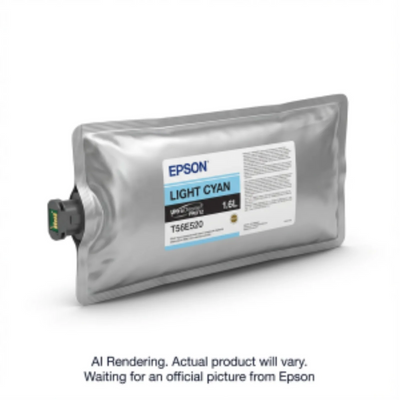 Epson UltraChrome PRO12 Photo Light Cyan Ink Bag 1.6L (T56E520)