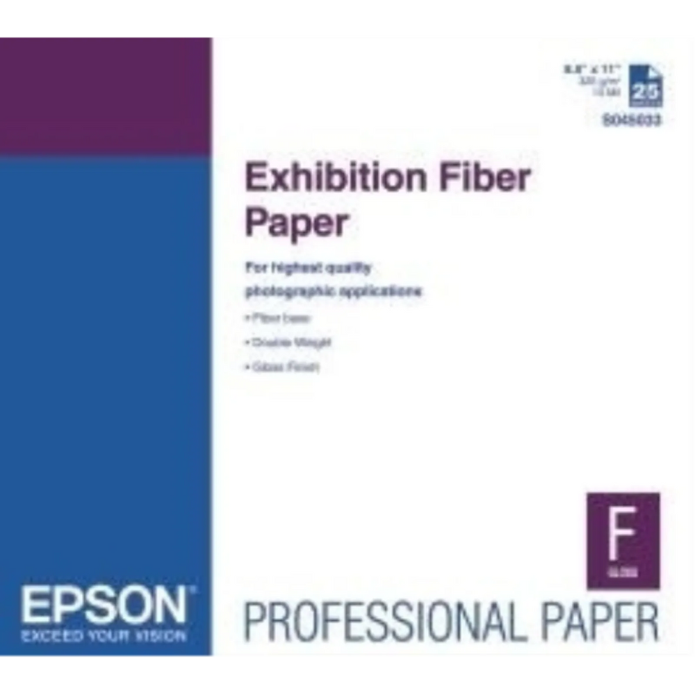 Epson Exhibition Fiber Paper 17”x22” (25 sheets)S045