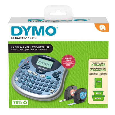 DYMO LetraTag LT-100T Portable Label Maker, Blue (2174540)