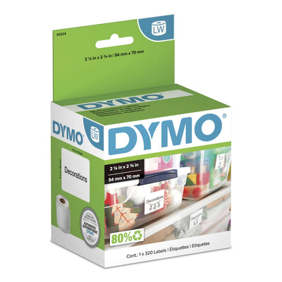 DYMO Authentic LW Large Multi-Purpose Labels 2-1/8" x 2-3/4", 1 Roll (30324)