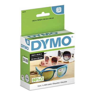 DYMO Authentic LW Price Tag Labels White 15/16" x 7/8" 1 Roll 400 (30373)