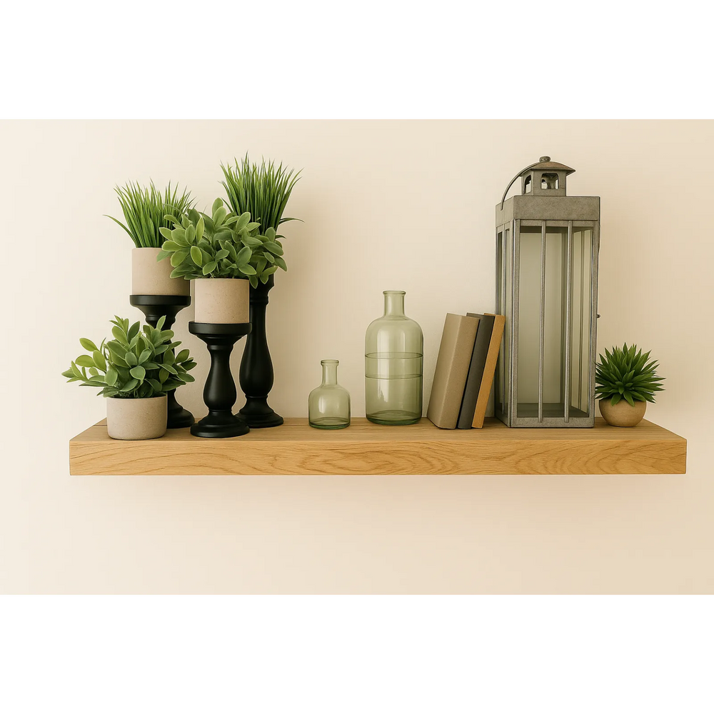 Shelf Floating 36X8X2 with hardware Honey