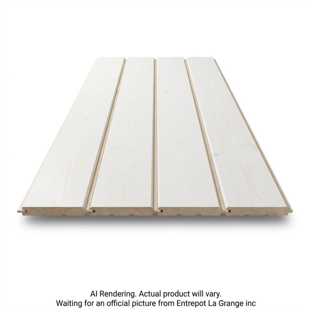 Wall paneling "White", 10.6 sq. ft. pack