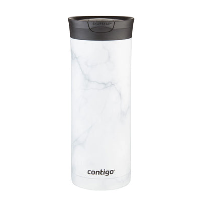 Contigo Huron 2.0 Couture SnapSeal Tasse de voyage isolée, Marbre Blanc, 20 oz (2119395)