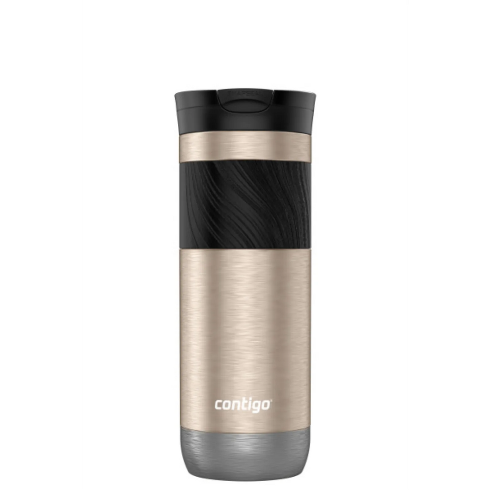 Contigo Byron 2.0 Stainless Steel Travel Mug with SNAPSEAL Lid and Grip, 20 oz (591 mL), Brown Sugar