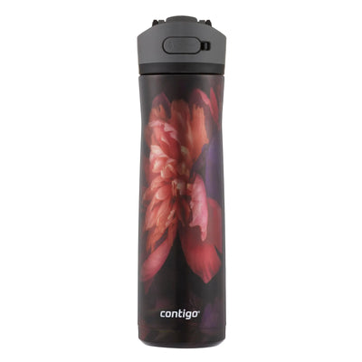 Bouteille d'eau Contigo Ashland Chill 2.0 en acier inoxydable avec couvercle AUTOSPOUT, Nightflower, 24 oz (2173696)