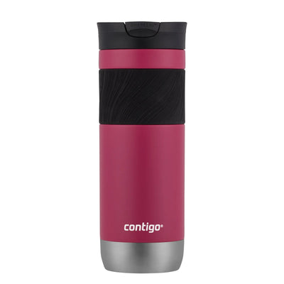 Contigo Byron 2.0 Stainless Steel Travel Mug with SNAPSEAL Lid and Grip, Dragon Fruit, 20 oz (2119379)