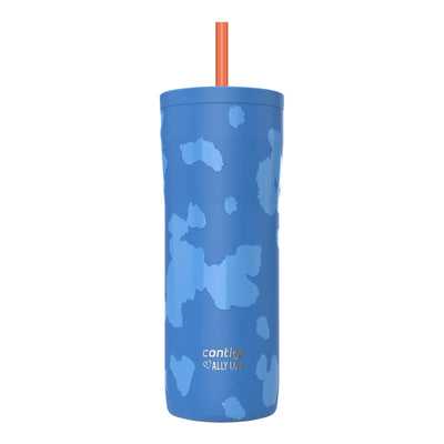 Contigo x Ally Love Streeterville 2.0 Stainless Steel Tumbler with Straw, Stellar Jay, 24 oz (2215389)