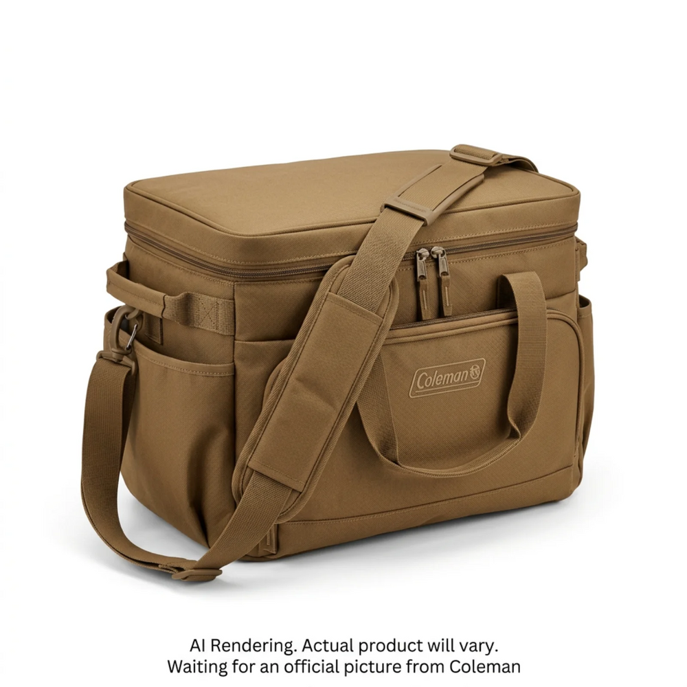 Classic Duo Soft Cooler Messenger - Coyote Brown (60 can)
