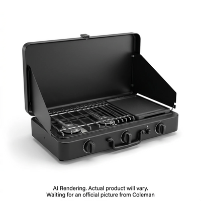 Coleman Maverick 3 Burner Stove & Griddle Black (2282741)