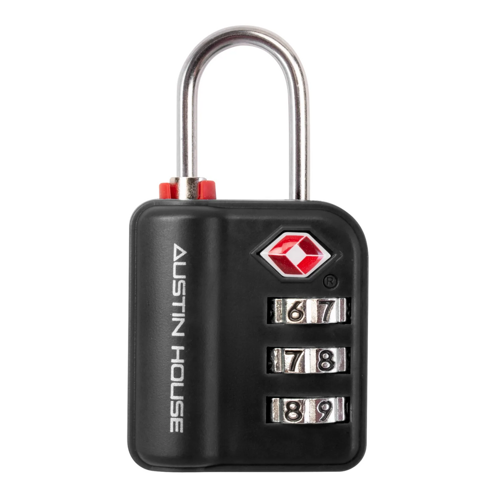 Tsa 3-Dial Ind. Padlock Black