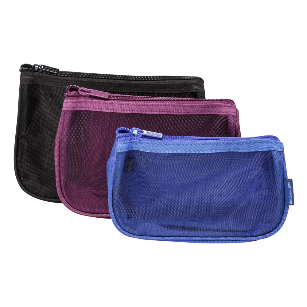 Poly 3-Pcs Pouches Assorted