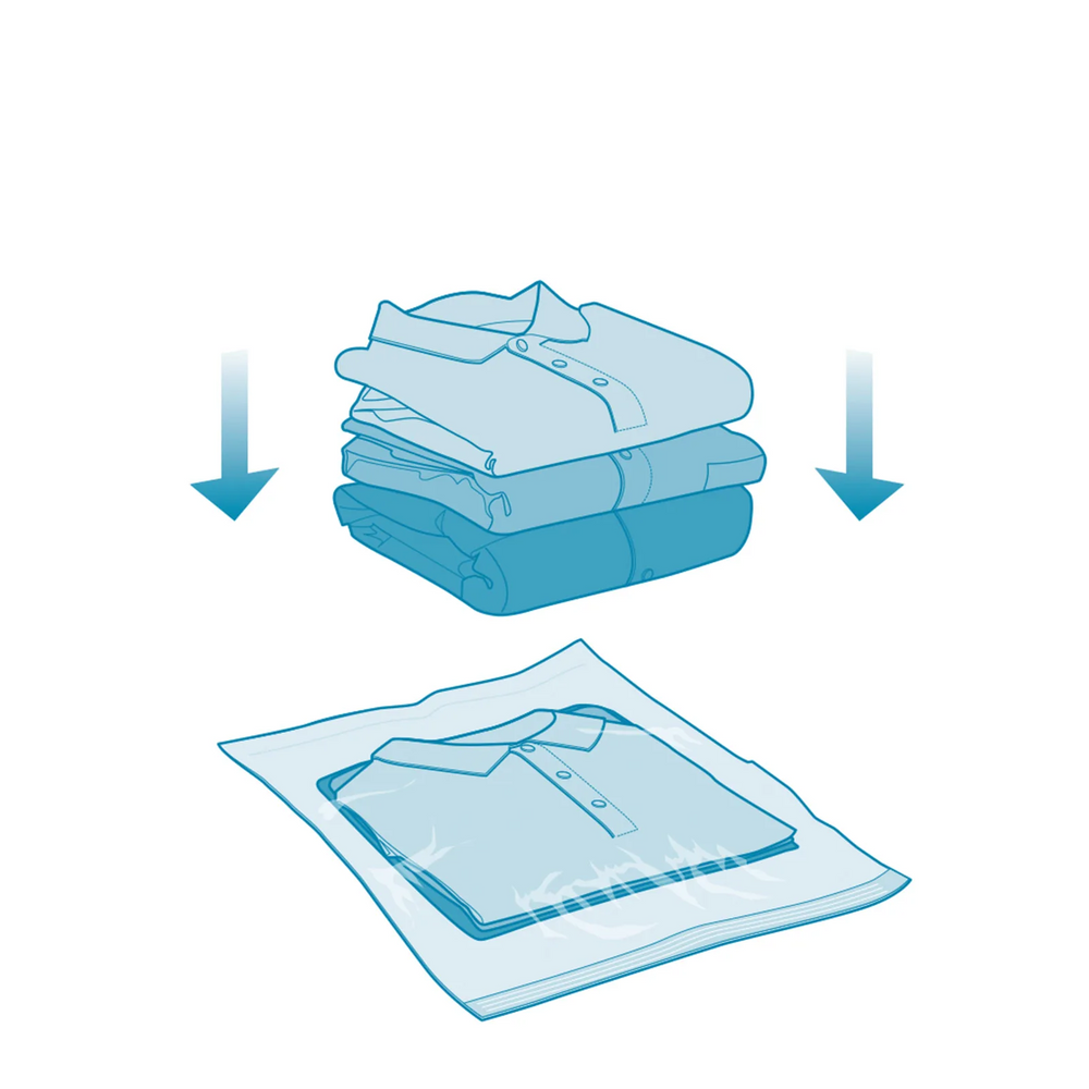 Plastic Space Saving Bags Blue