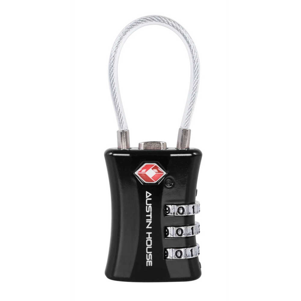Tsa 3-Dial Cable Lock Black