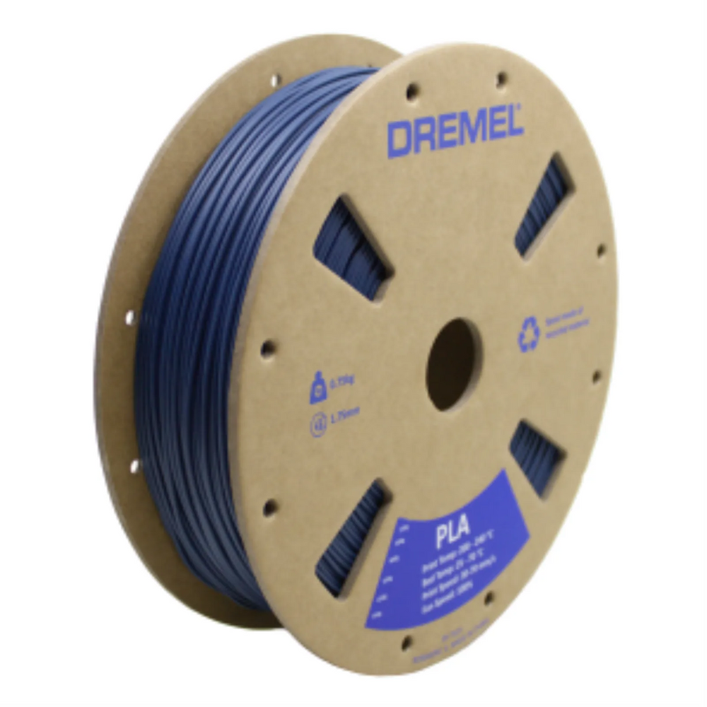3D PLA Filament Spool, 1.75mm Diameter, Matte Navy Blue 0.75kg