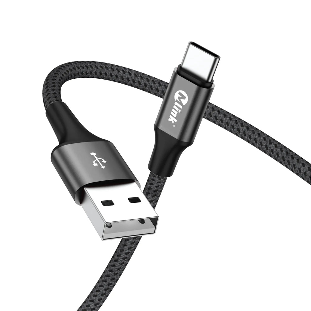 Mlink - USB-A to USB-C Braided Fast Charging Cable PD20W 5V/2.4A - 3m (10')