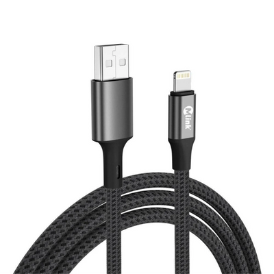 Mlink - Câble tressé Lightning vers USB, chargement rapide PD20W 5V/2.4A - 1m (3.3')