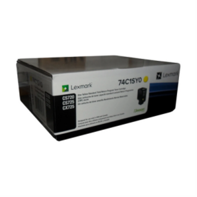 Lexmark 74C1SY0 CS720, CS/CX725 Cartouche de toner jaune du programme de retour 7K