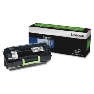 Cartouche de toner Lexmark 521HE haute capacité pour Lexmark MS/MX710,711,810,811,812