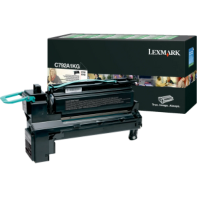 Cartouche d'impression noire Lexmark C/X792, programme de retour, 6K